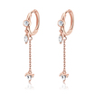 Stunning Designed with CZ Stone Silver Hoop Earring HO-2526
